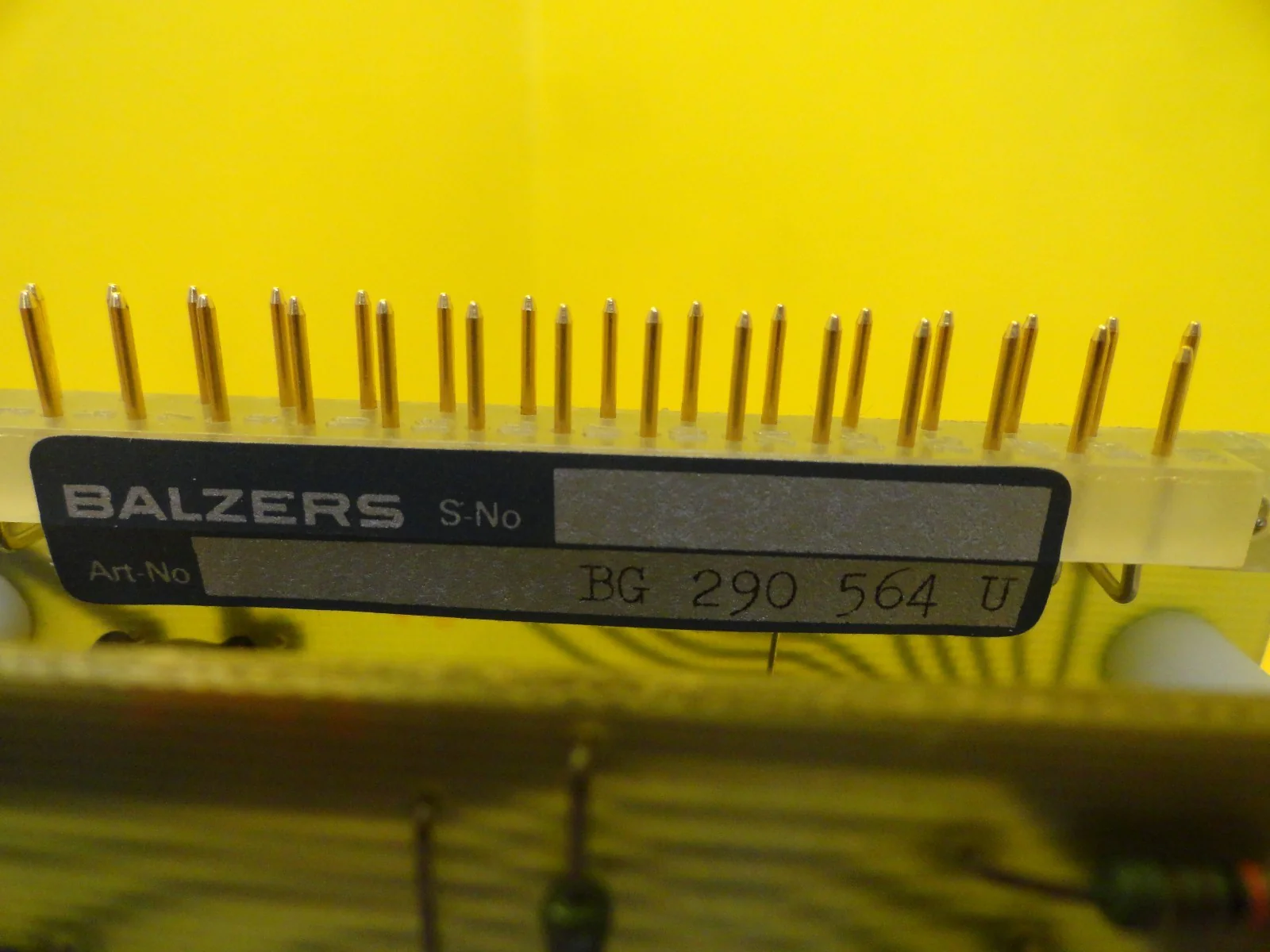 Balzers BG 290 561 U Transformer PCB Card BG 290 564 U Used Working - Image 2