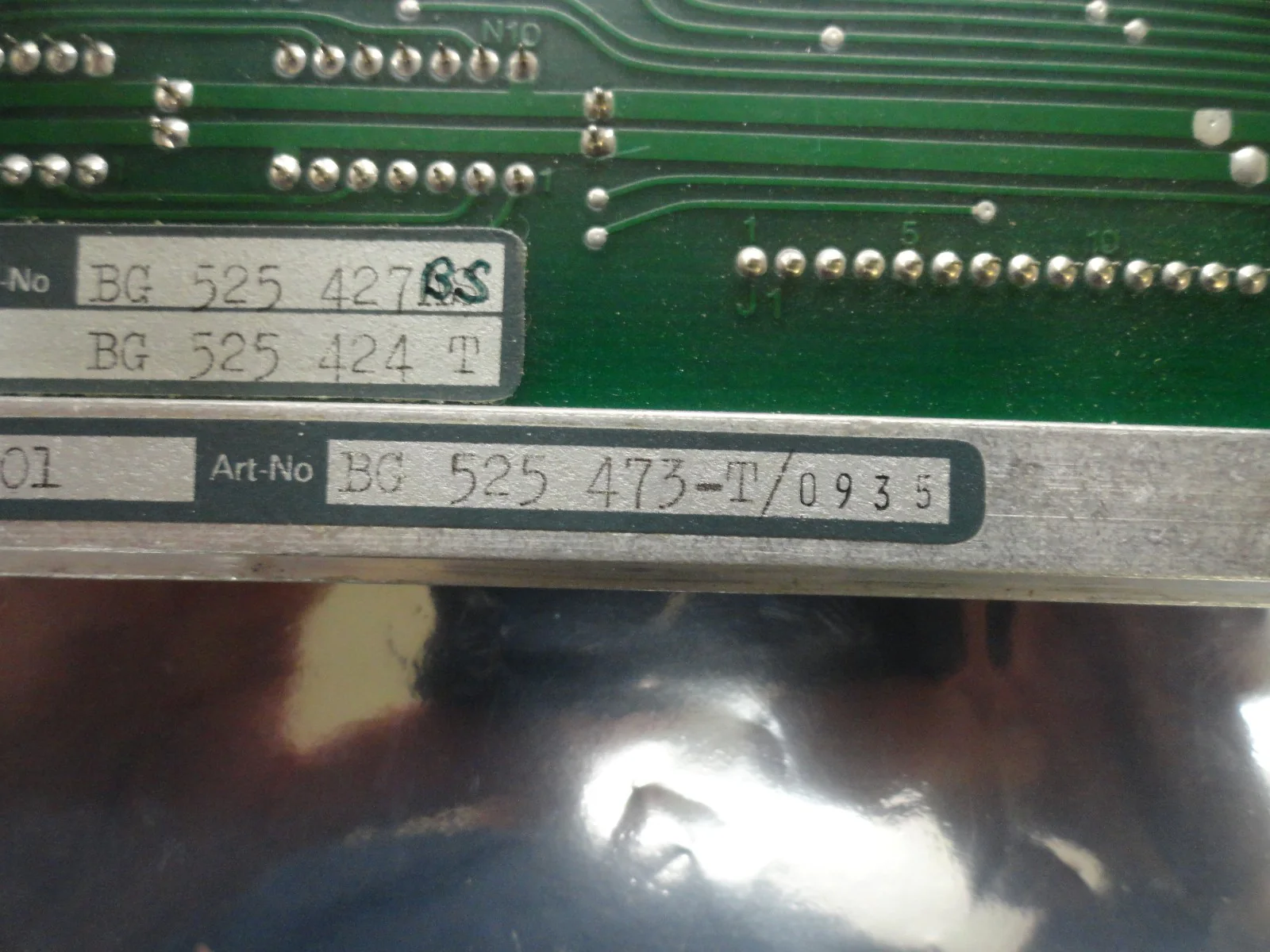 Balzers BG 525 473 T 4-Channel Heater DA 101 PCB Card BG 525 424 T Used Working - Image 3