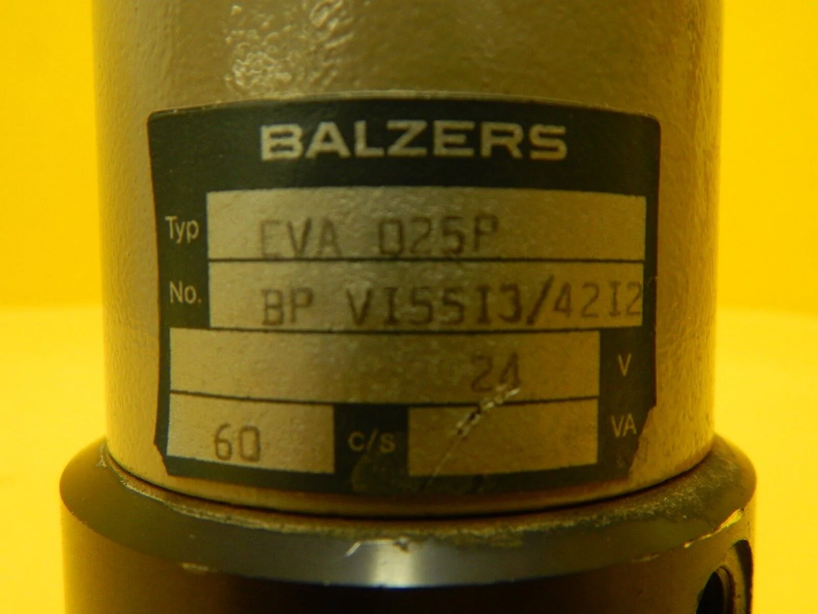 Balzers BP V15 513 Vacuum Right Angle Valve EVA 025 P BPV15513 Used Working - Image 7