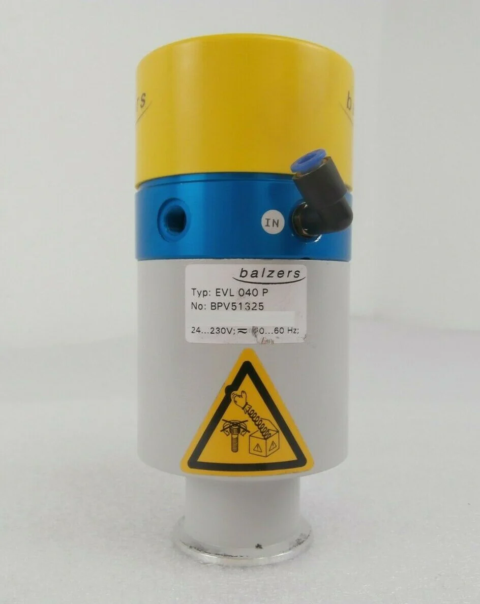 Balzers BPV51325 Right Angle Vacuum Isolation Valve EVL 040 P Working Surplus - Image 5
