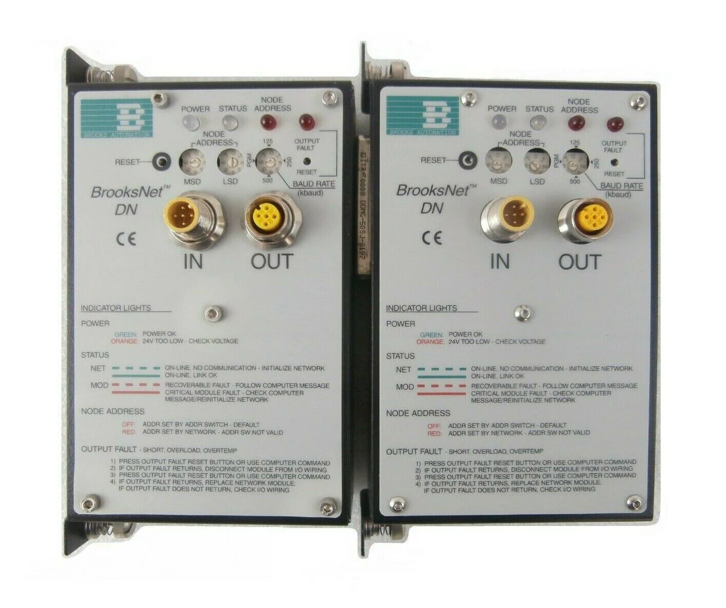 Brooks 108378 DeviceNet Module BrooksNet DN Lot of 2 KLA-Tencor E-Beam Working - Image 2