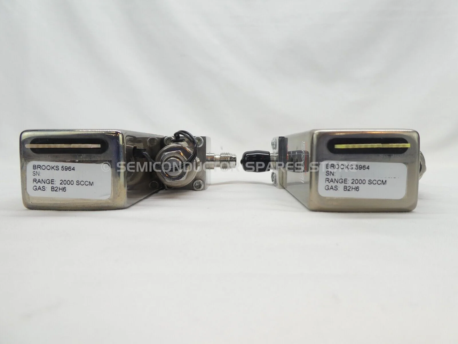 Brooks 5964 Mass Flow Controller MFC 2000 SCCM B2H6 Lot of 2 OEM Refurbished - Image 5