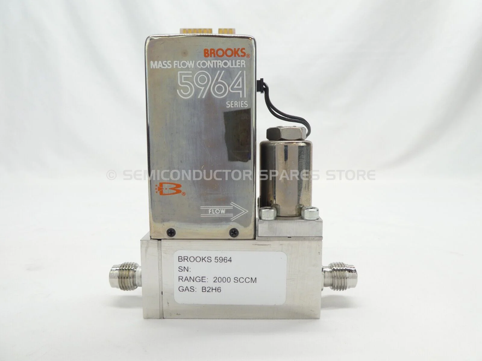 Brooks 5964 Mass Flow Controller MFC 2000 SCCM B2H6 Lot of 2 OEM Refurbished - Image 7