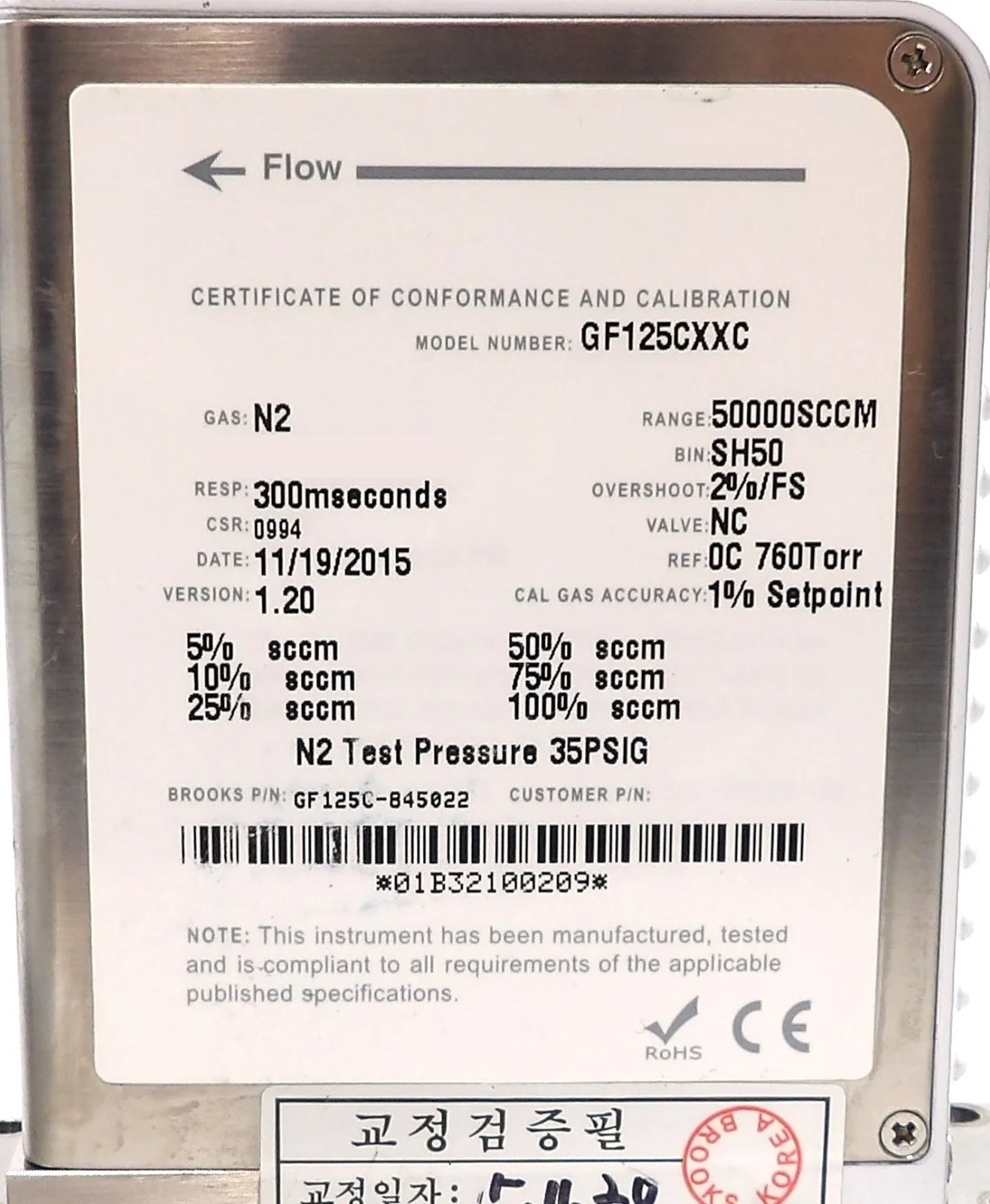 Brooks GF125C Mass Flow Controller MFC GF125C-100701 GF125C-102906 Lot of 10 - Image 19
