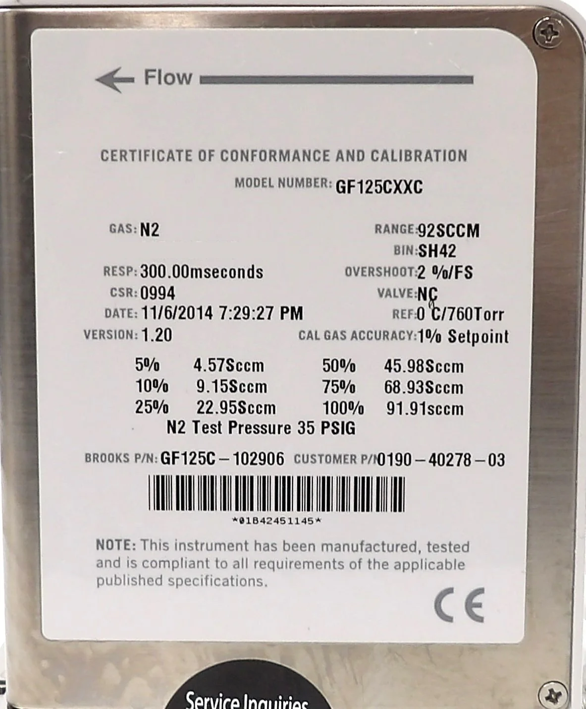 Brooks GF125C Mass Flow Controller MFC GF125C-100701 GF125C-102906 Lot of 10 - Image 9