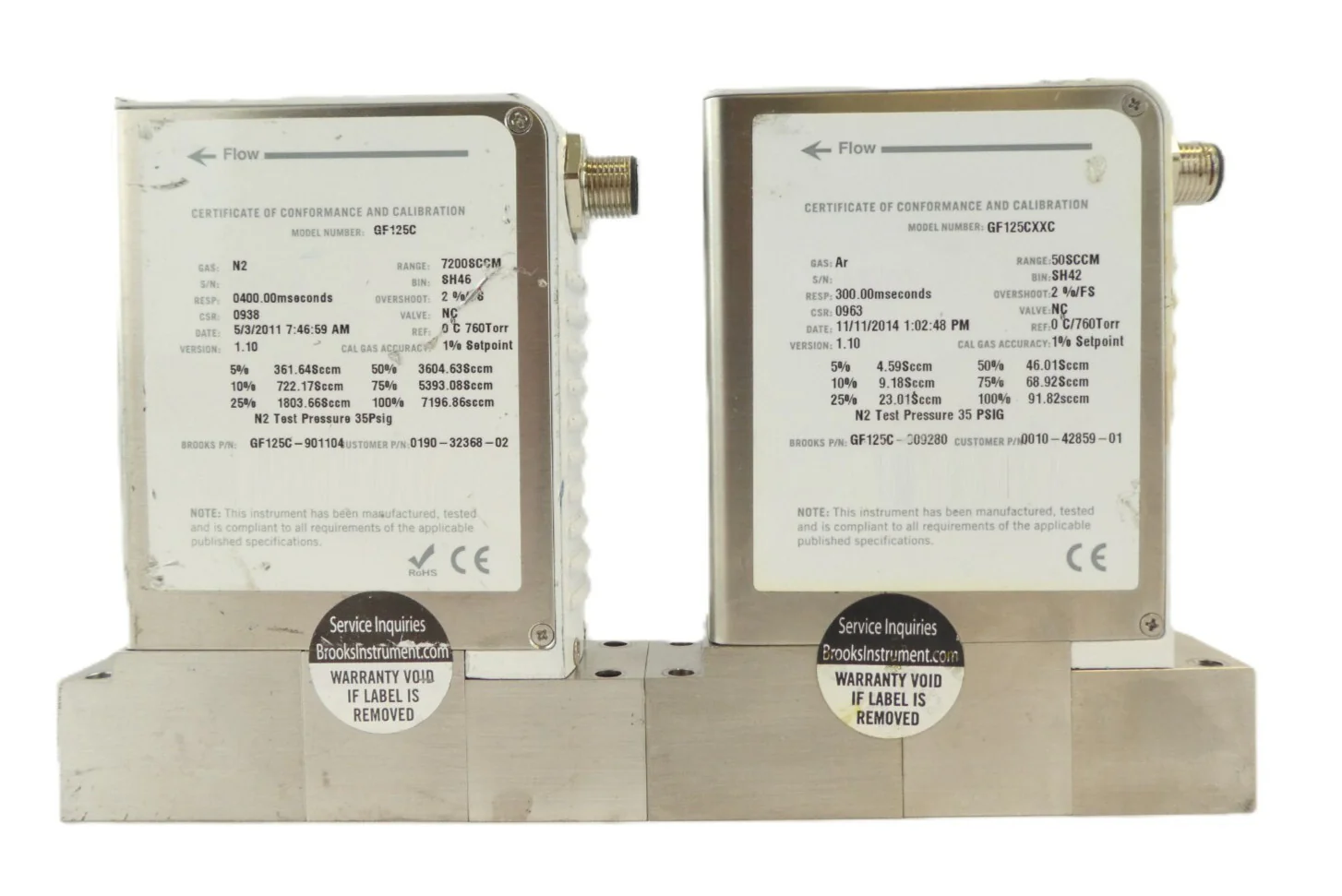 Brooks Instrument GF125C Mass Flow Controller MFC Reseller Lot of 10 Working - Image 11
