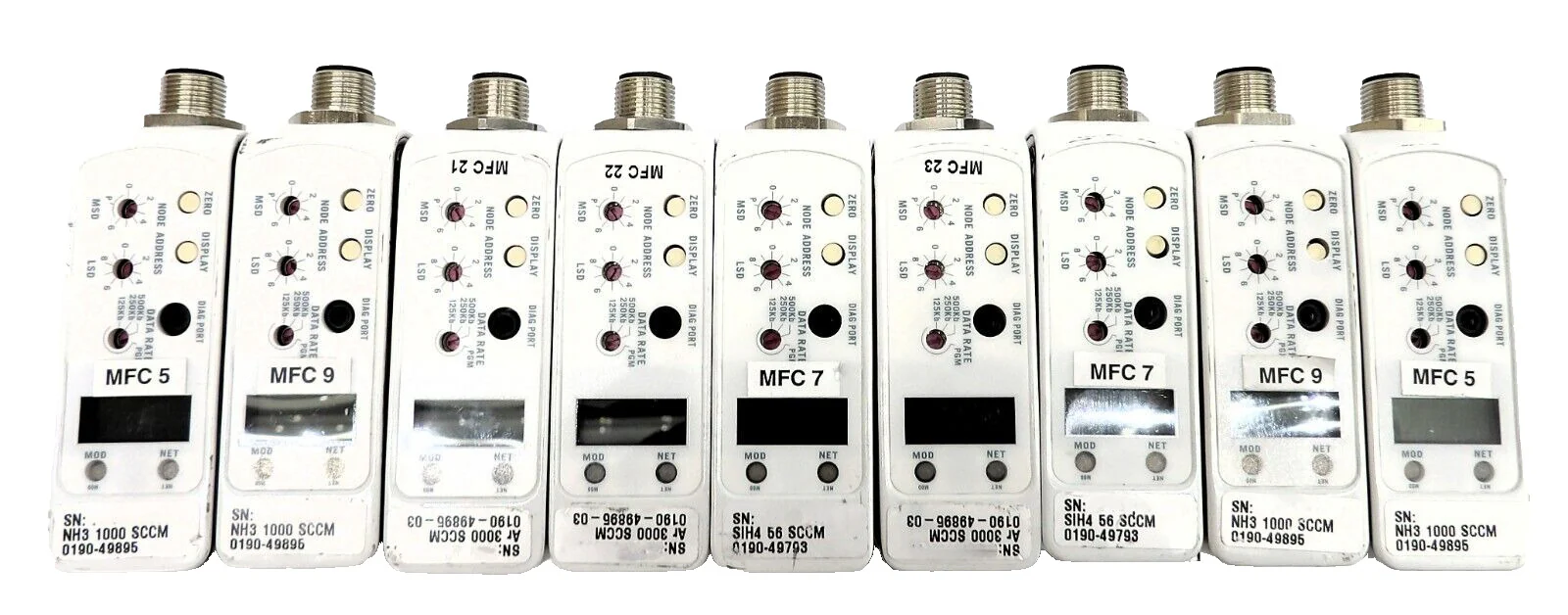 Brooks Instrument GF125CXXC Mass Flow Controller MFC Lot of 9 Working Surplus - Image 5