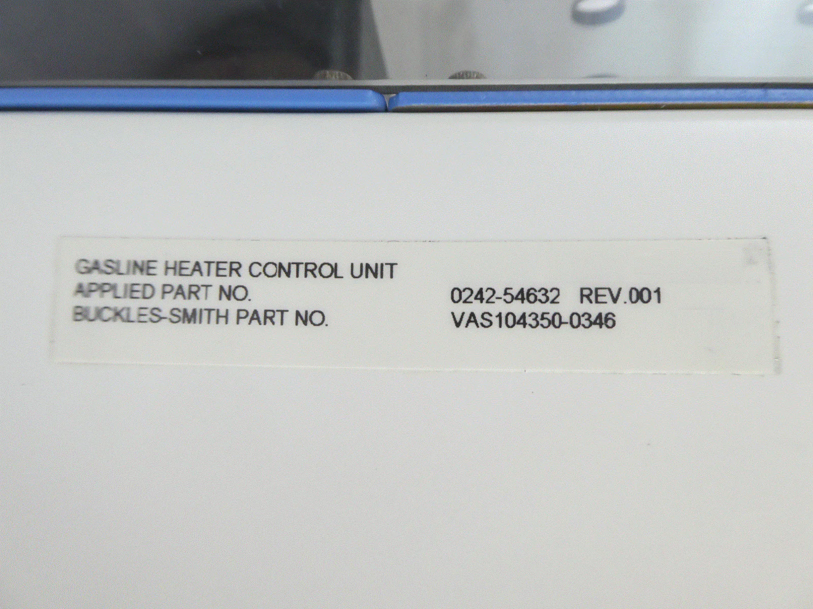 Buckles-Smith VAS104350-0346 Gasline Heater Control Unit AMAT 0040-99747 Working - Image 11