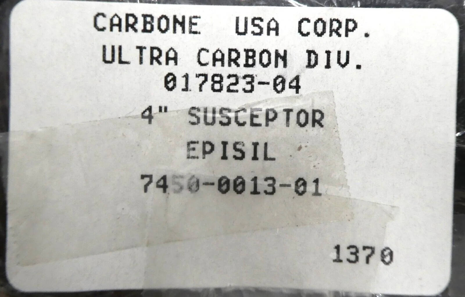 Carbone of America 017823-04 4" Susceptor Episil 7450-0013-01 Working Surplus - Image 10
