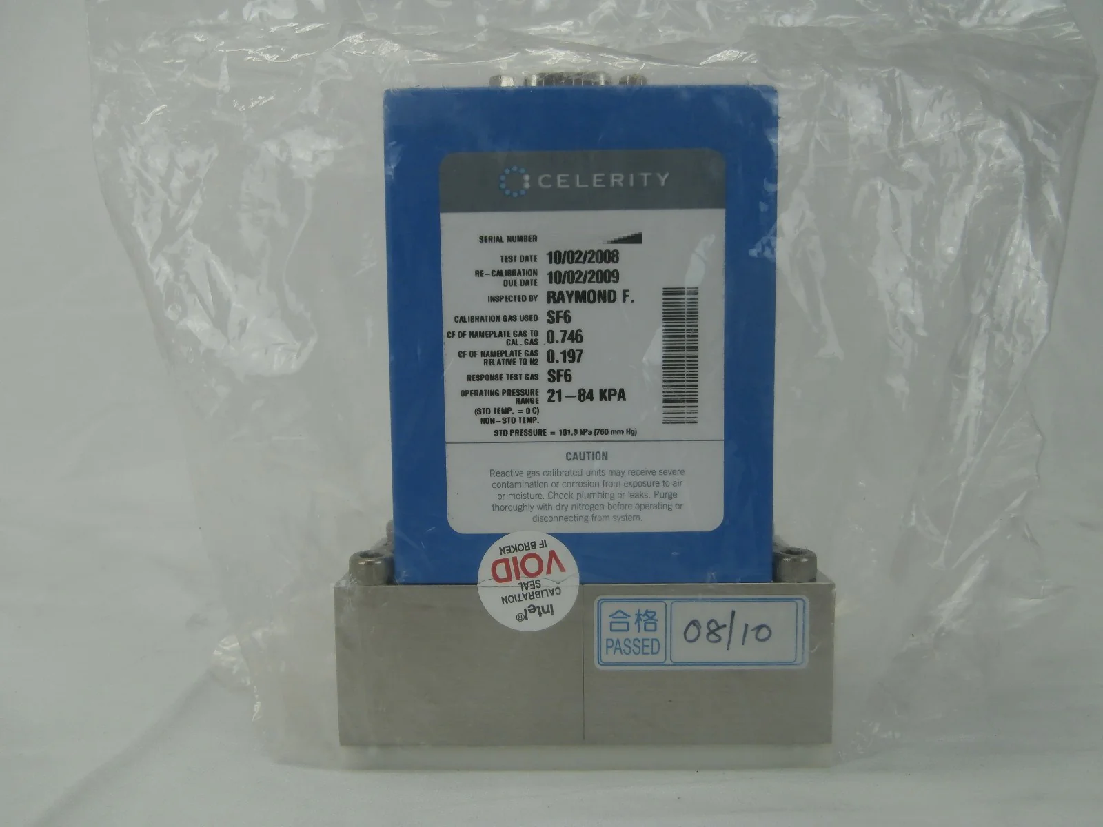 Celerity FC-2979MEP5X-WM Mass Flow Controller 200 SCCM C4F6 TN2979 Refurbished - Image 3