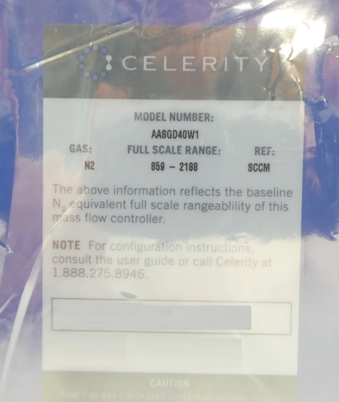 Celerity Mykrolis AASGD40W1 Mass Flow Controller MFC IN3XP 2188 SCCM N2 New - Image 8
