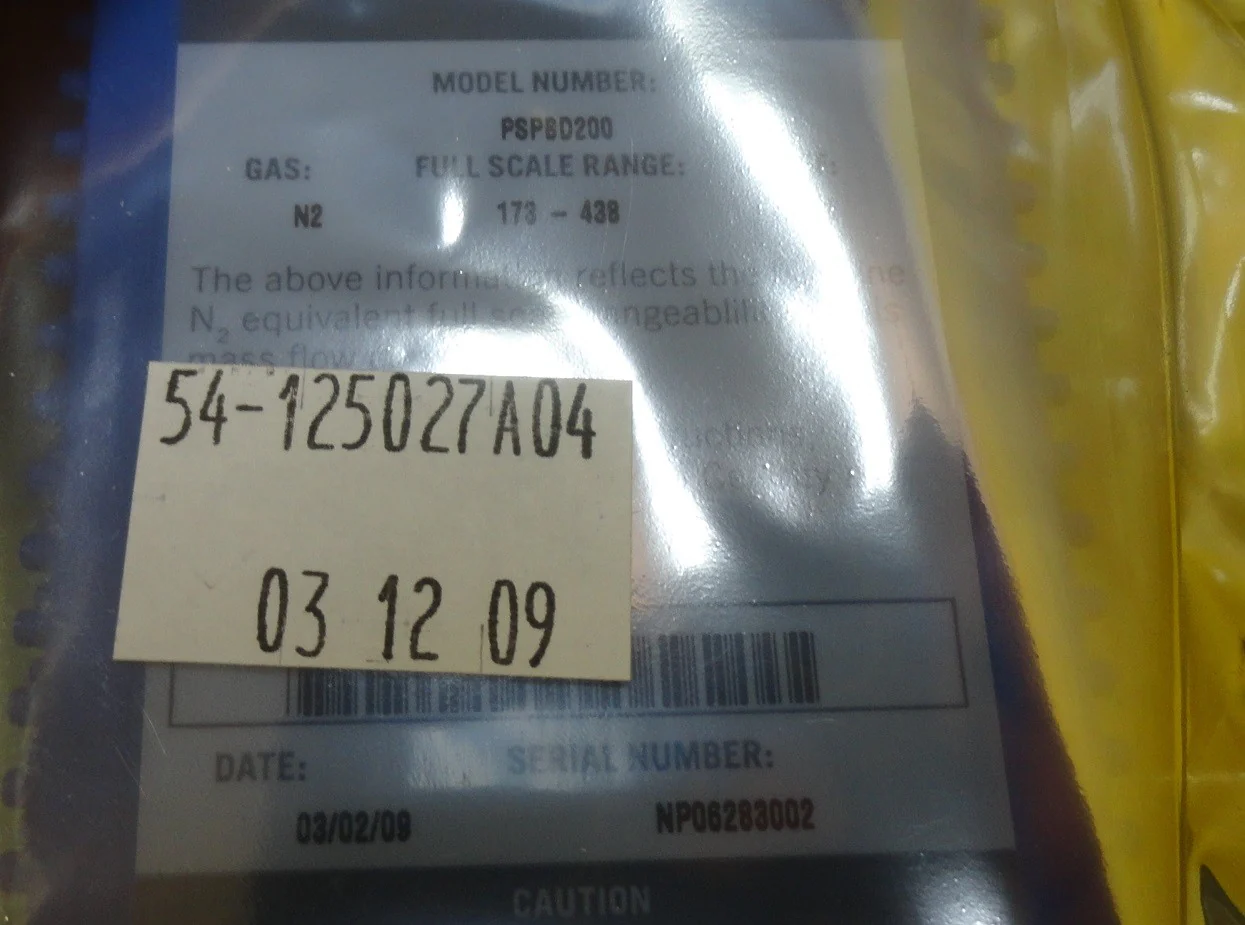 Celerity PSPBD200 Mass Flow Controller MFC 54-125027A04 IN2 500 SCCM N2 New - Image 4