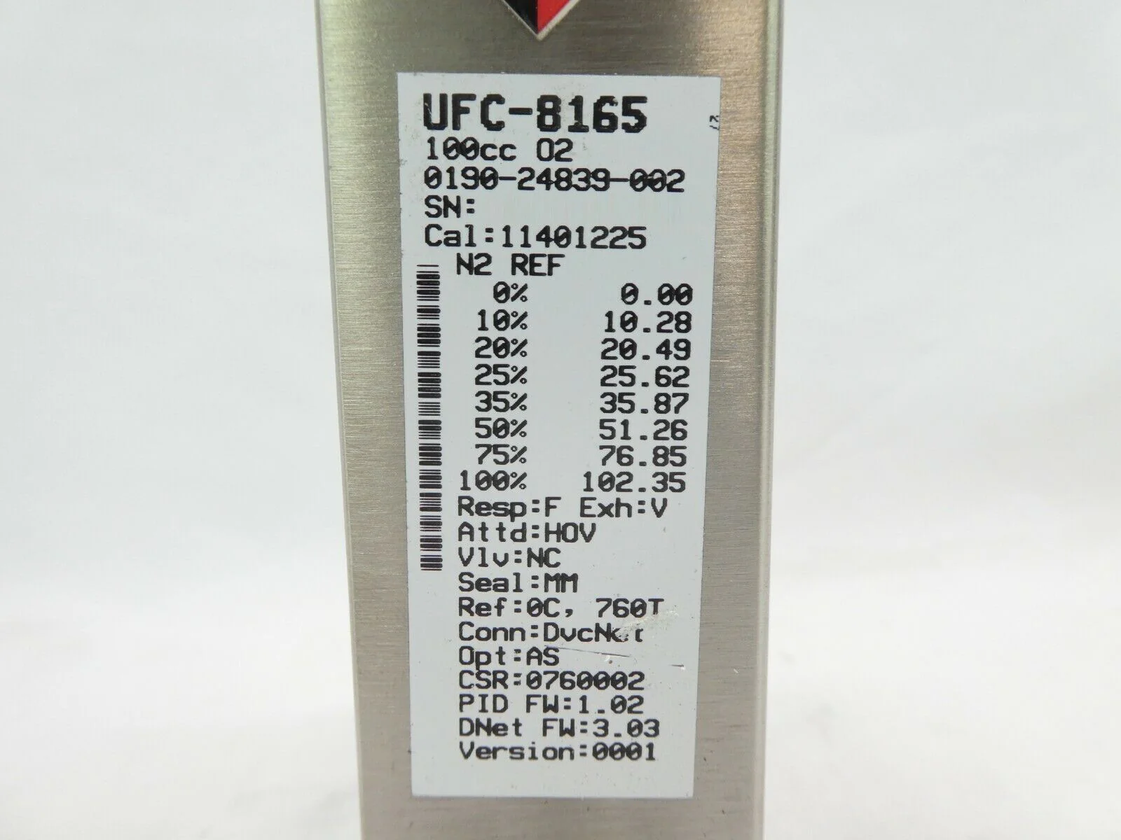 Celerity UFC-8165 Mass Flow Controller MFC AMAT 0190-24839 100cc O2 Working - Image 12