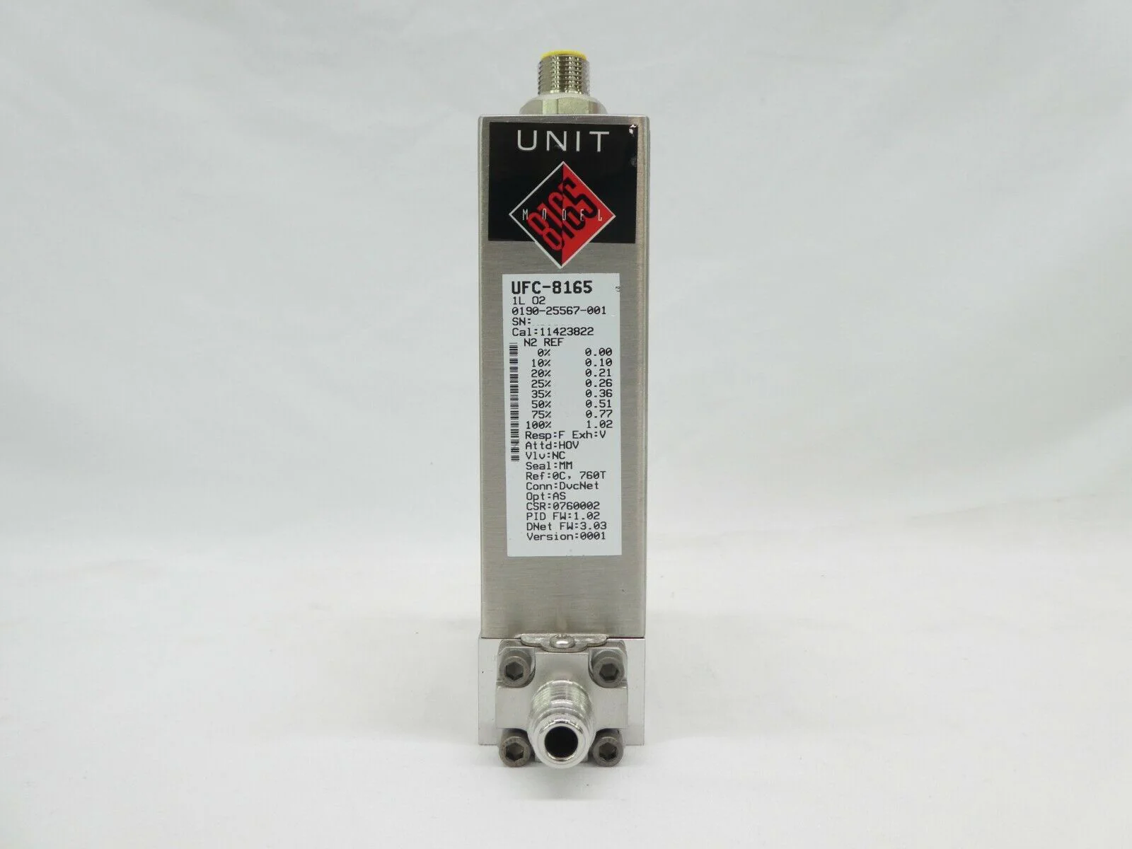 Celerity UFC-8165 Mass Flow Controller MFC AMAT 0190-25567 1L O2 Working Spare - Image 5