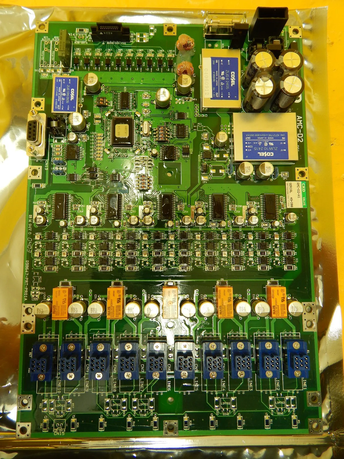 CKD AMC-D2-X1 Valve Control PCB AMC-D2 TEl Tokyo Electron Lithius Used Working - Image 3