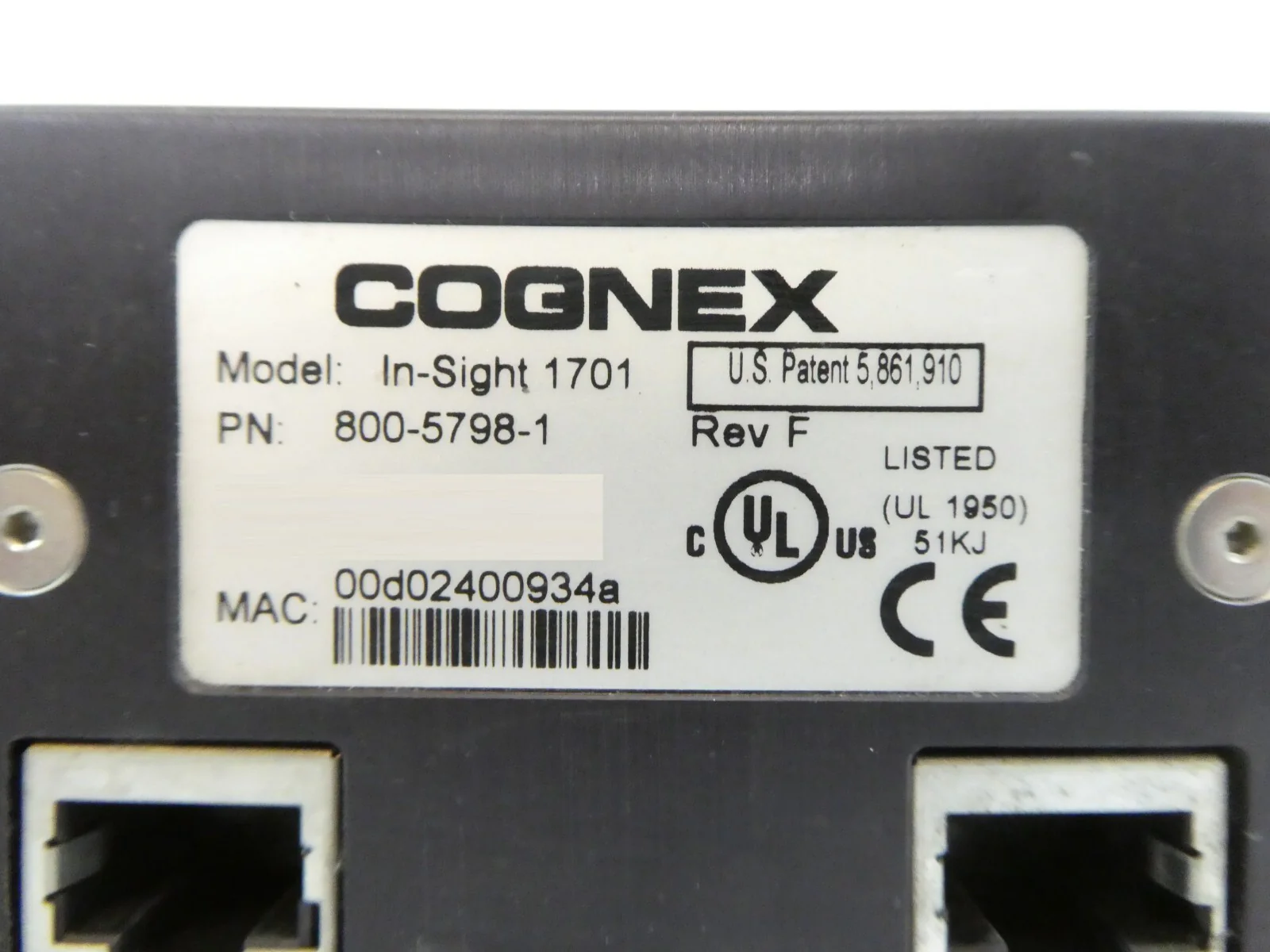Cognex 800-5798-1 OCR Scanner Wafer Inspection Reader In-Sight 1701 Working - Image 8