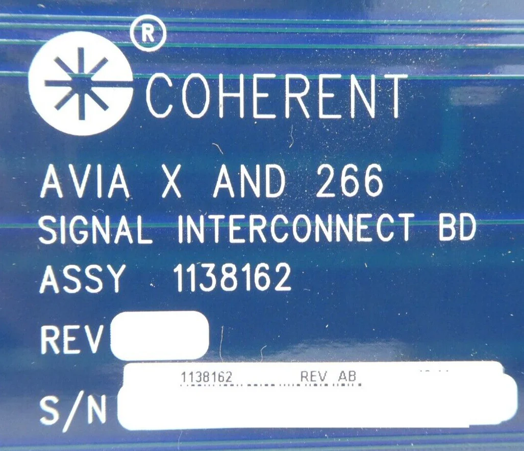 Coherent 1138162 AVIA X and 266 Signal Interconnect Board PCB Working Surplus - Image 11