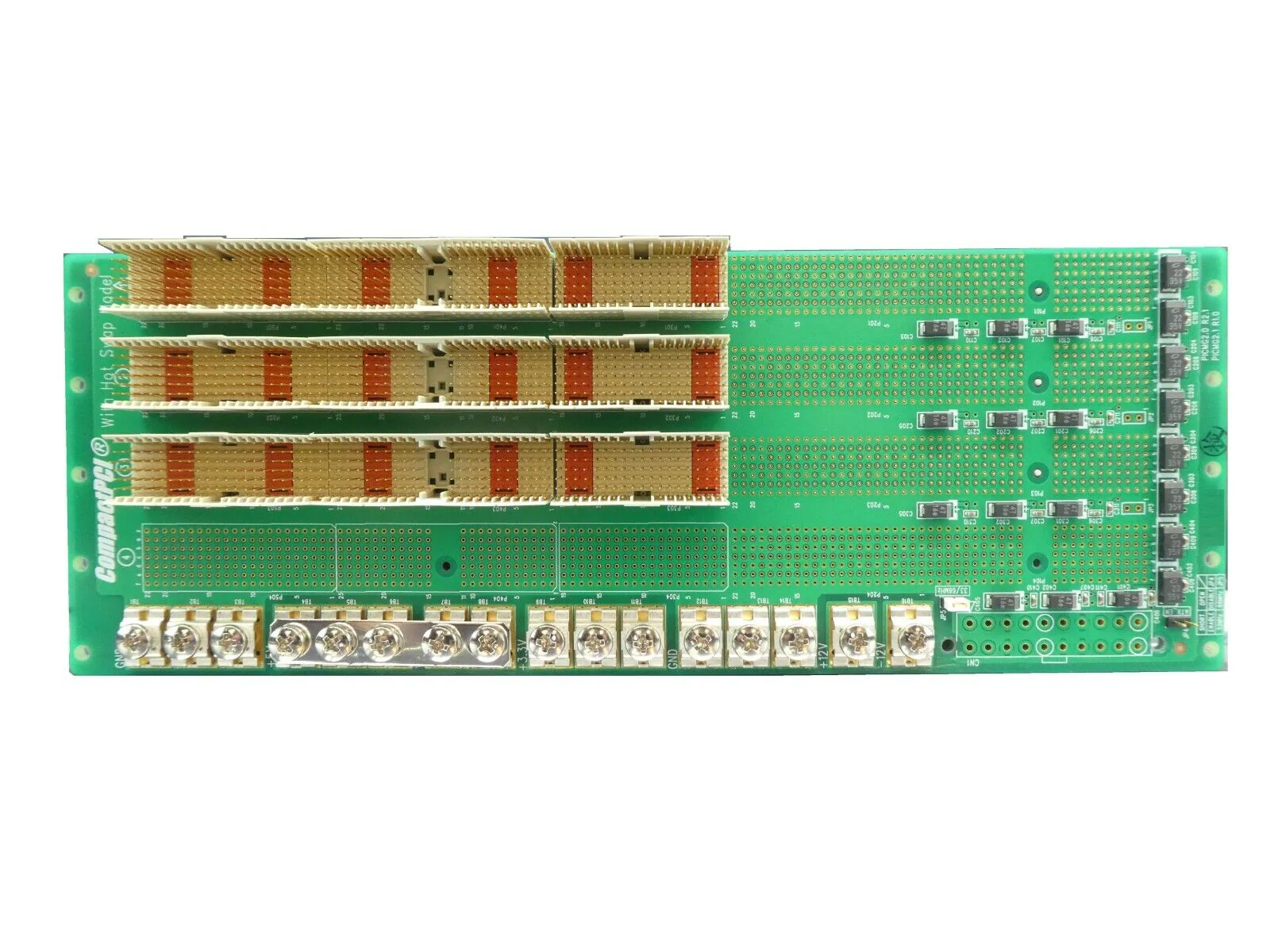 CompactPCI E100901M00-A1 Backplane PCB RCP-D4C/NIK1 Nikon NSR FX-601F Working - Image 2