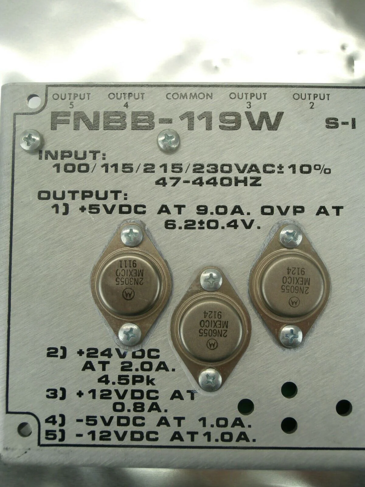 Condor FNBB-119W Open Frame Power Supply S-I Used Working - Image 10