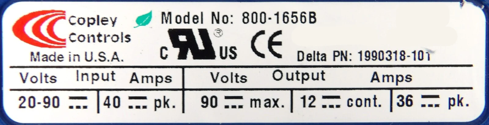Copley Controls 800-1656B Accelnet AMAT Delta 1990318-101 Working Surplus - Image 7