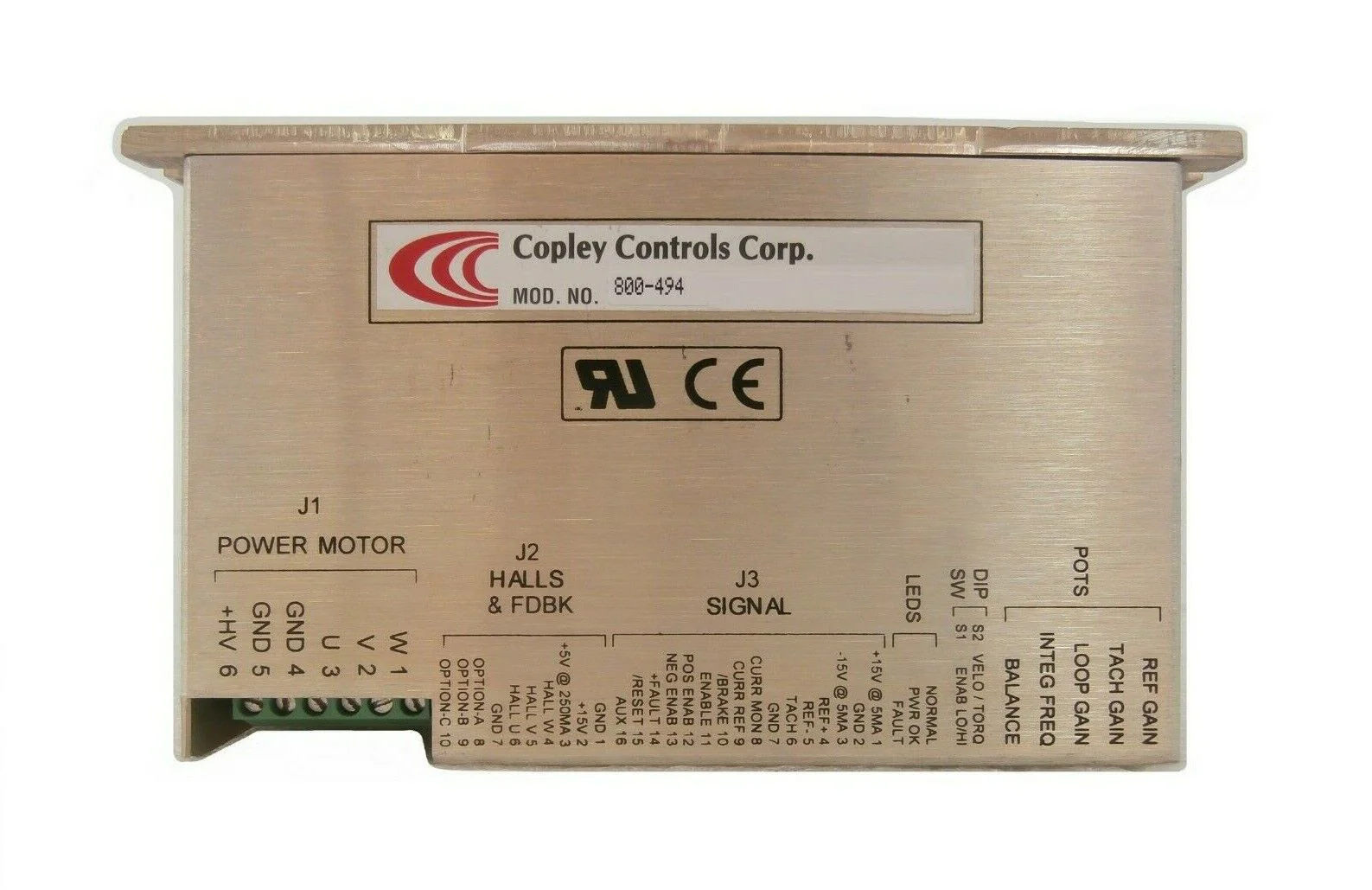 Copley Controls 800-494 3-Phase Servo Motor Controller Amplifier Working Surplus - Image 2