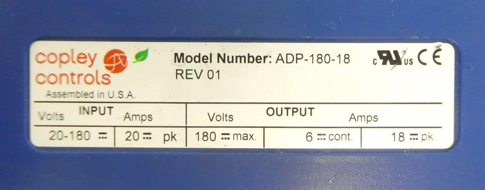 Copley Controls ADP-180-18 Servo Drive Motor Controller Working Surplus - Image 7