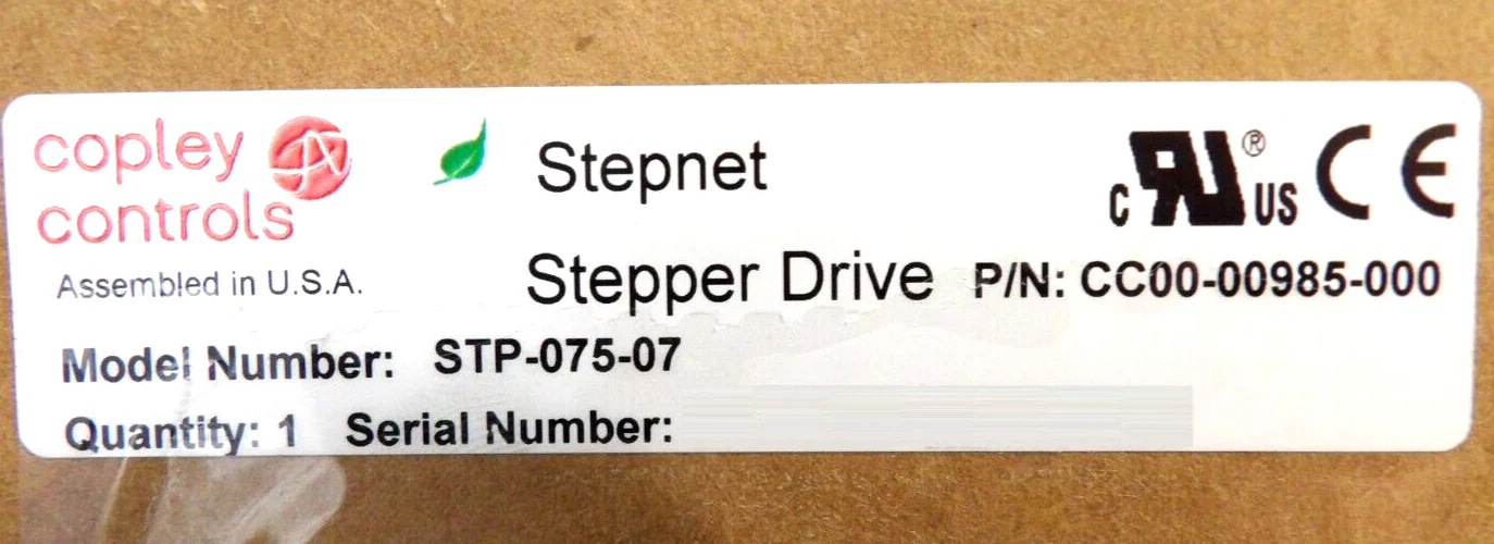 Copley Controls CC00-00985-000 Stepper Drive Servo STP-075-07 New Surplus - Image 8