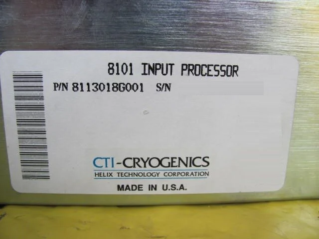 CTI-Cryogenics 8113018G001 On-Board Series 8101 Input Processor Working Surplus - Image 4