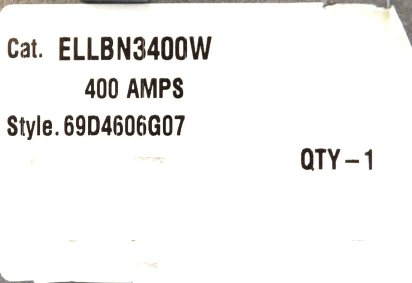 Cutler Hammer ELLBN3400W 3Pole Ground Fault Protector 400A 120-480V Working - Image 7