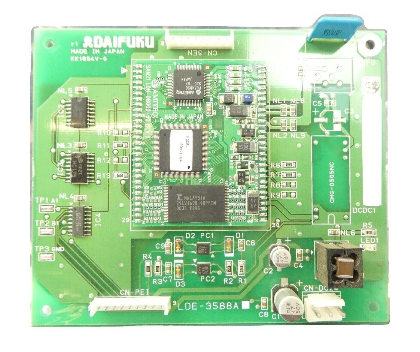 Daifuku LDE-3588A Automation Processor PCB SAM21-B4 Working Surplus - Image 2