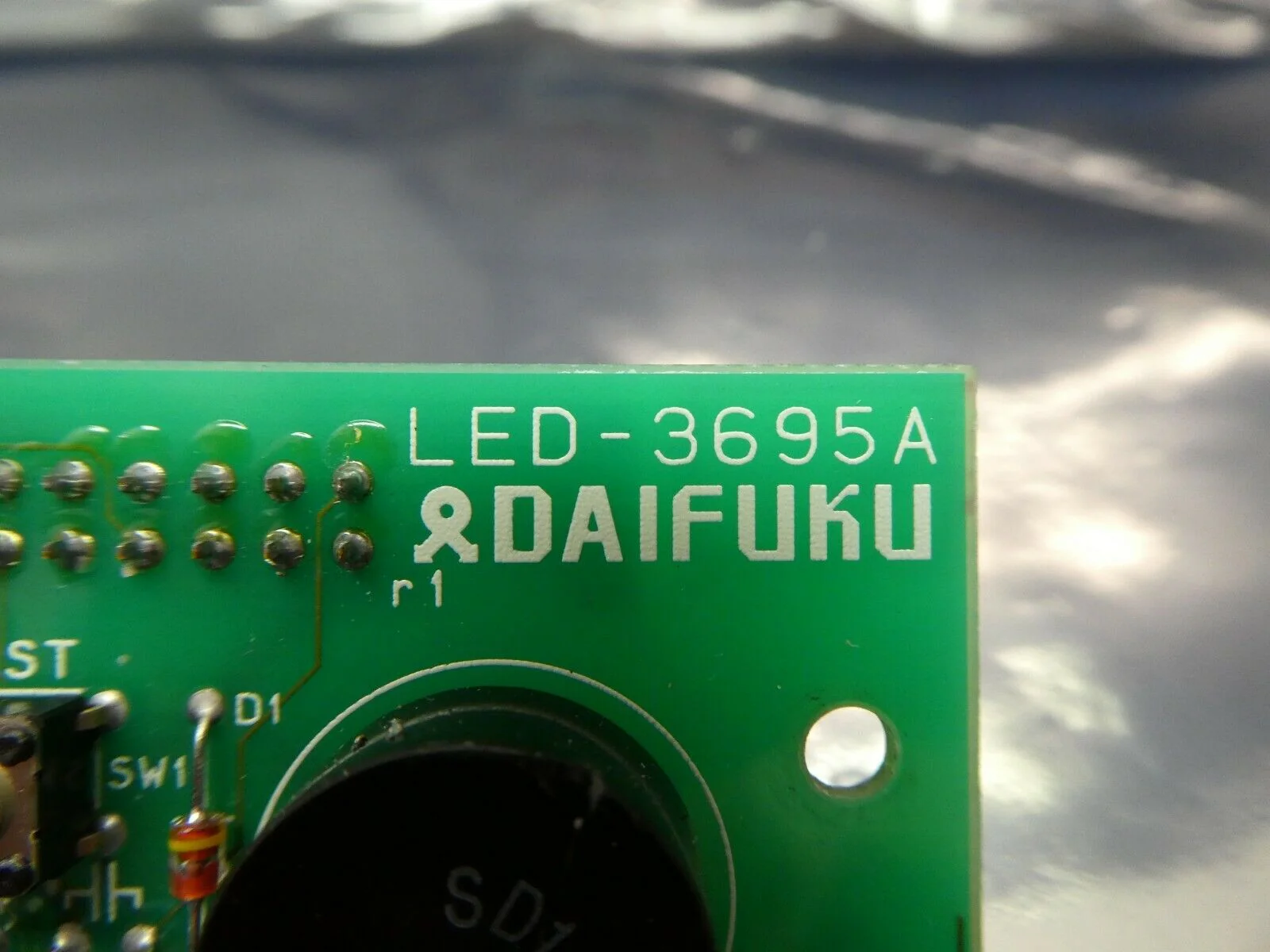 Daifuku LED-3695A LED Display and Connector Board PCB Used Working - Image 10