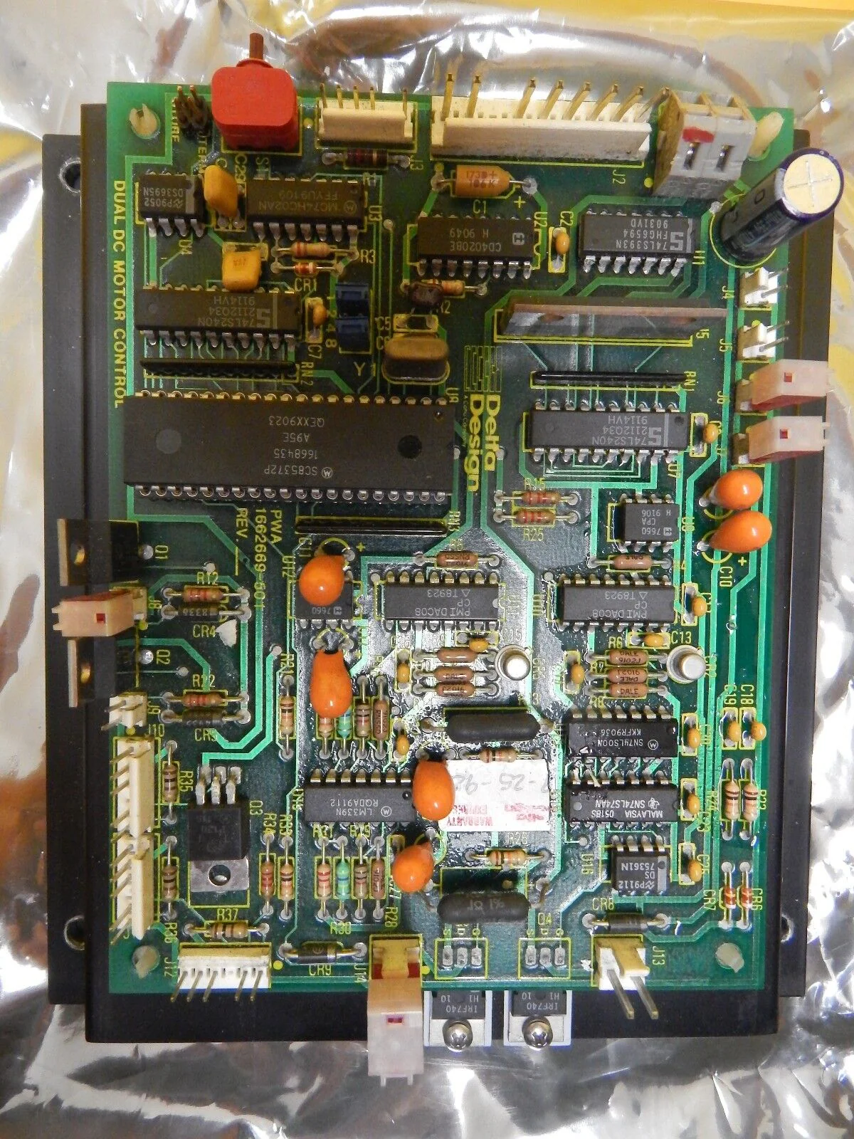 Delta Design 1662669-501 Dual DC Motor Control Board PCB Used Working - Image 3