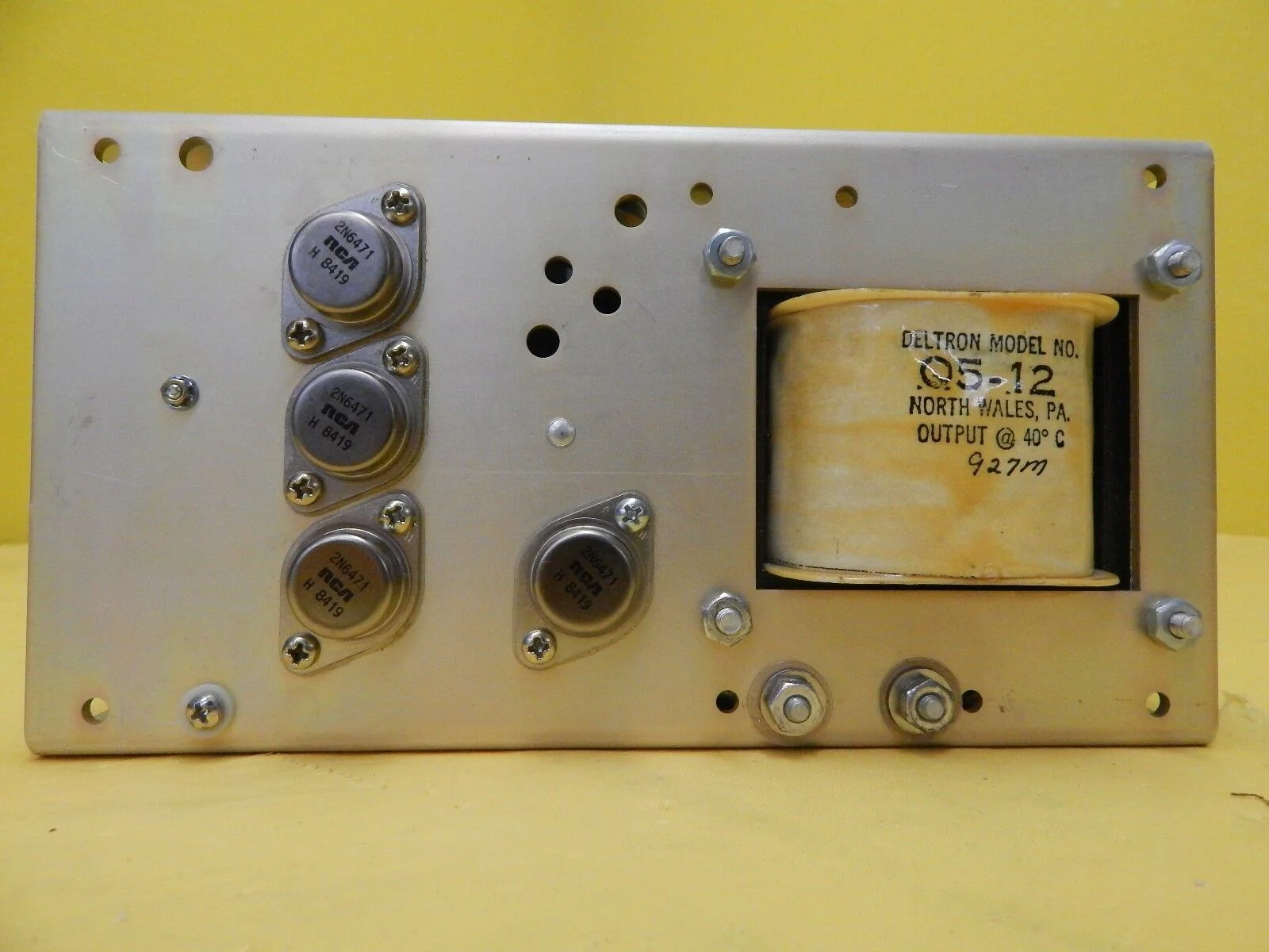 Deltron Q5-12.0 Linear DC Power Supply MRC Materials Research 1010210 New - Image 2