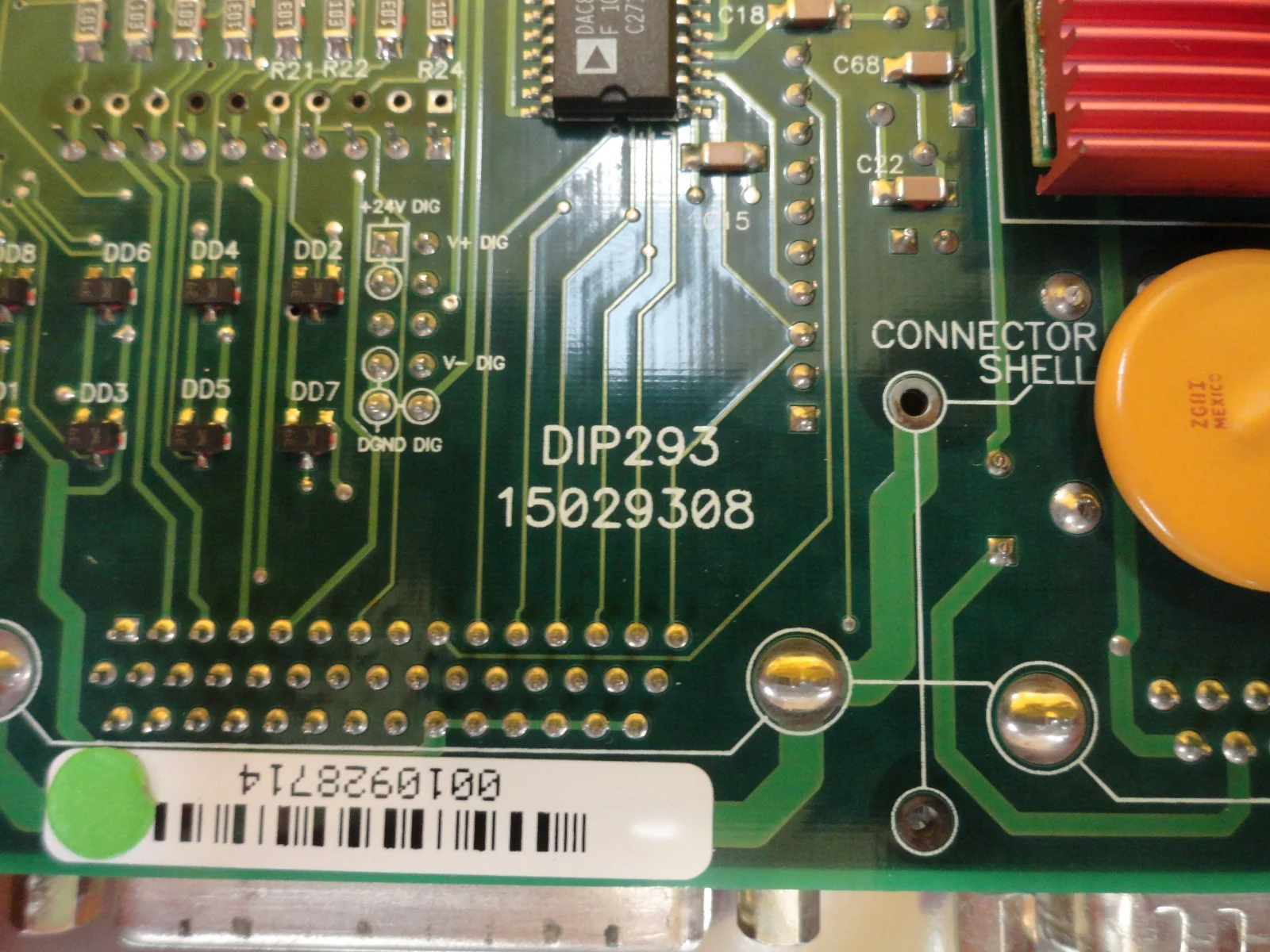 DIP 15029308 Interface Board PCB DIP293 AMAT 9090-00273 Working Surplus - Image 4