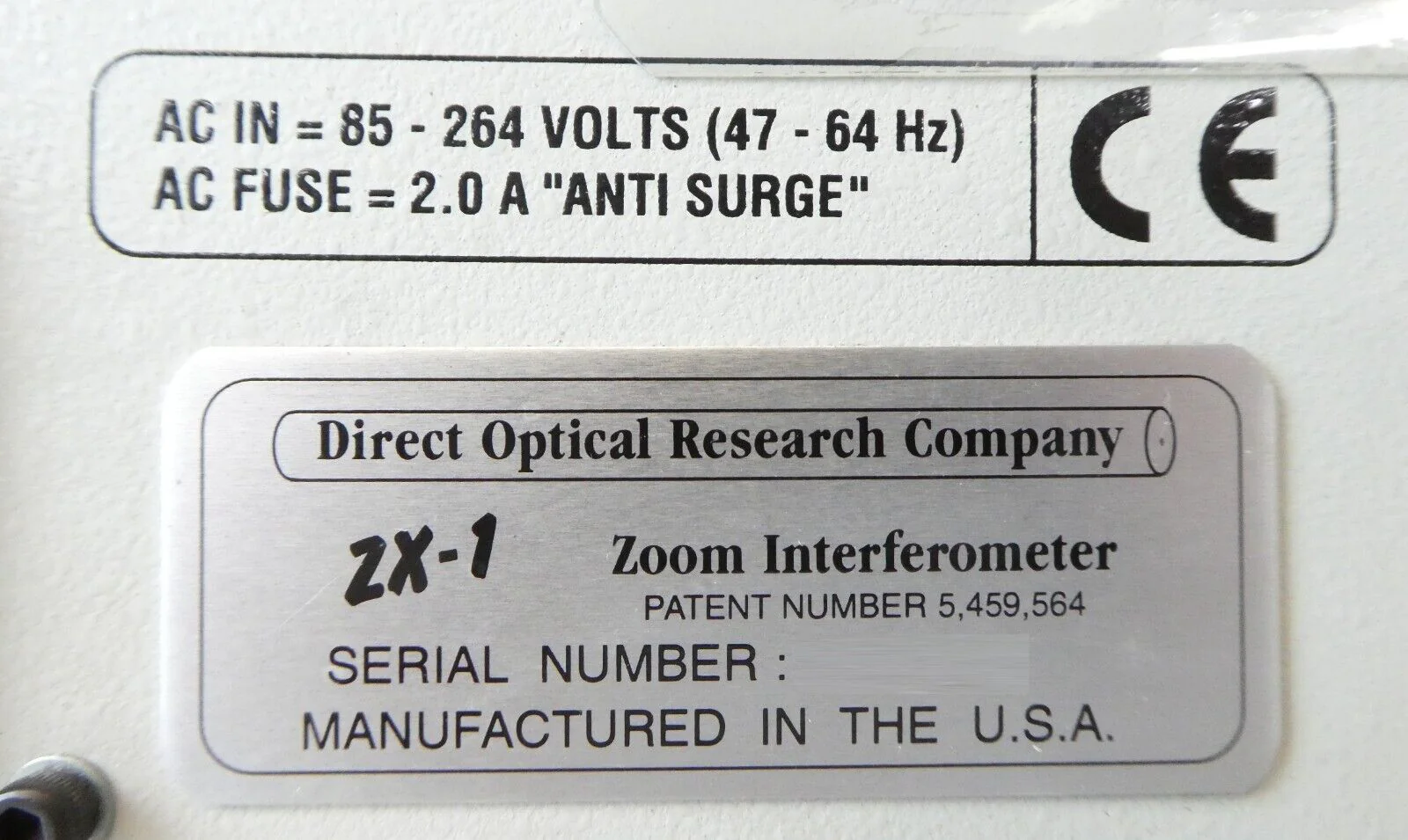 Direct Optical Reseach Company 2X-1 mini Zoom Interferometer Working Surplus - Image 7