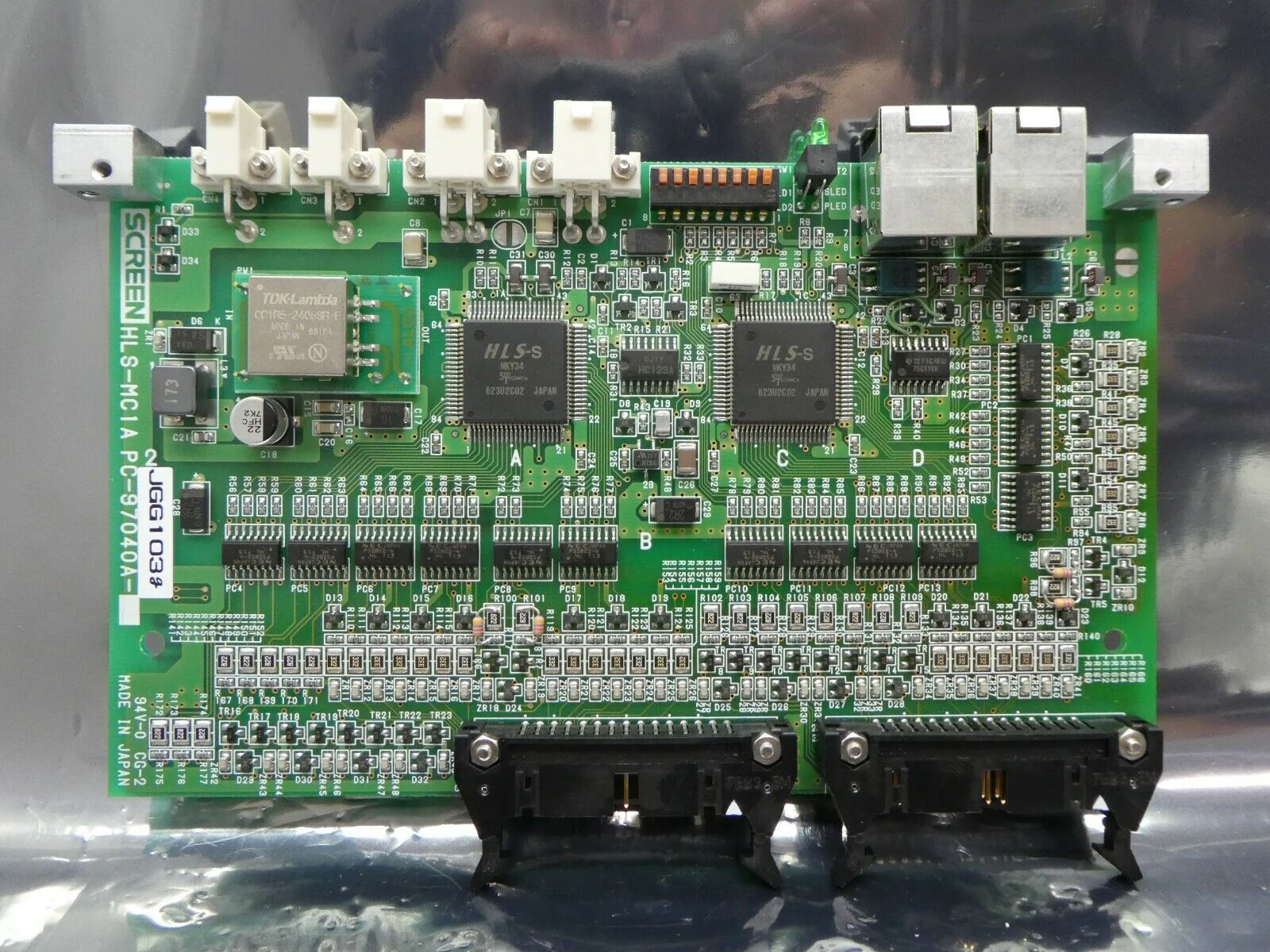 DNS Dainippon Screen HLS-MC1A Network Control Board PCB PC-97040A Used Working - Image 2