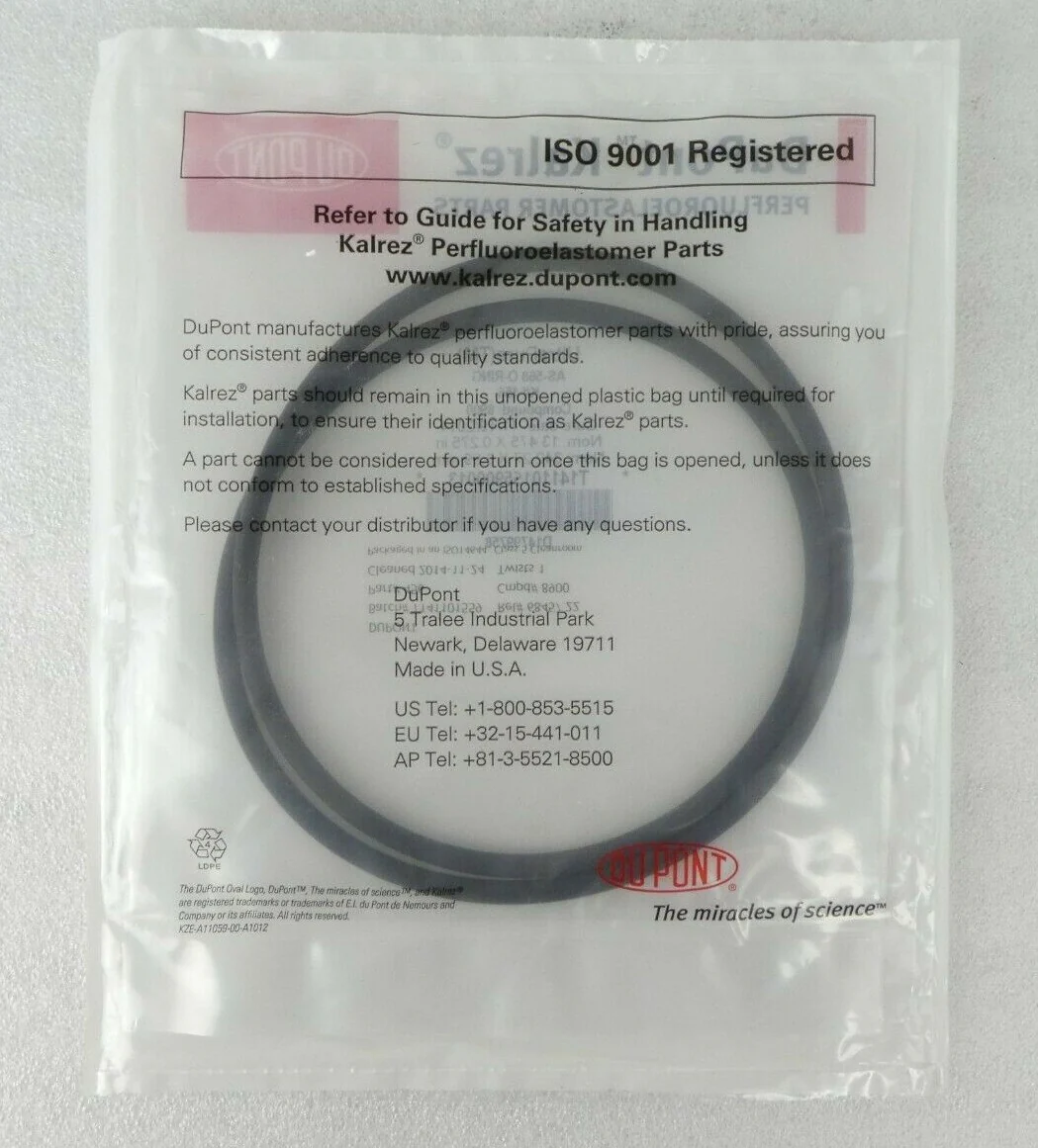 DuPont D14799758 UltraPure O-Ring 456K8900 Lot of 6 Aviza VTR 7000 Kalrez New - Image 3