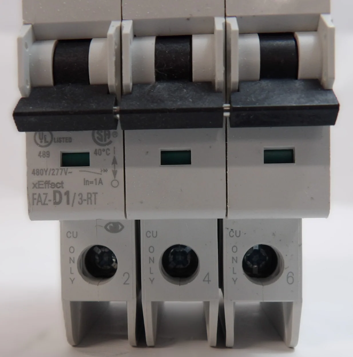 Eaton FAZ-D1/3-RT Miniature 3 Pole Circuit Breaker Lot of 8 Working - Image 9