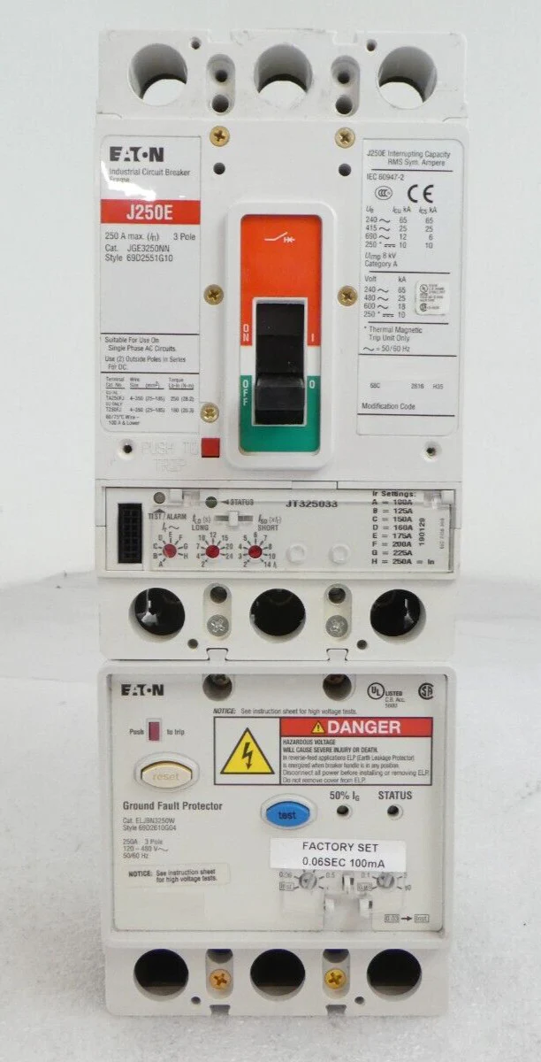Eaton JGE325032G Circuit Breaker J250E ELJBN3250W Reseller Lot of 2 Working - Image 2