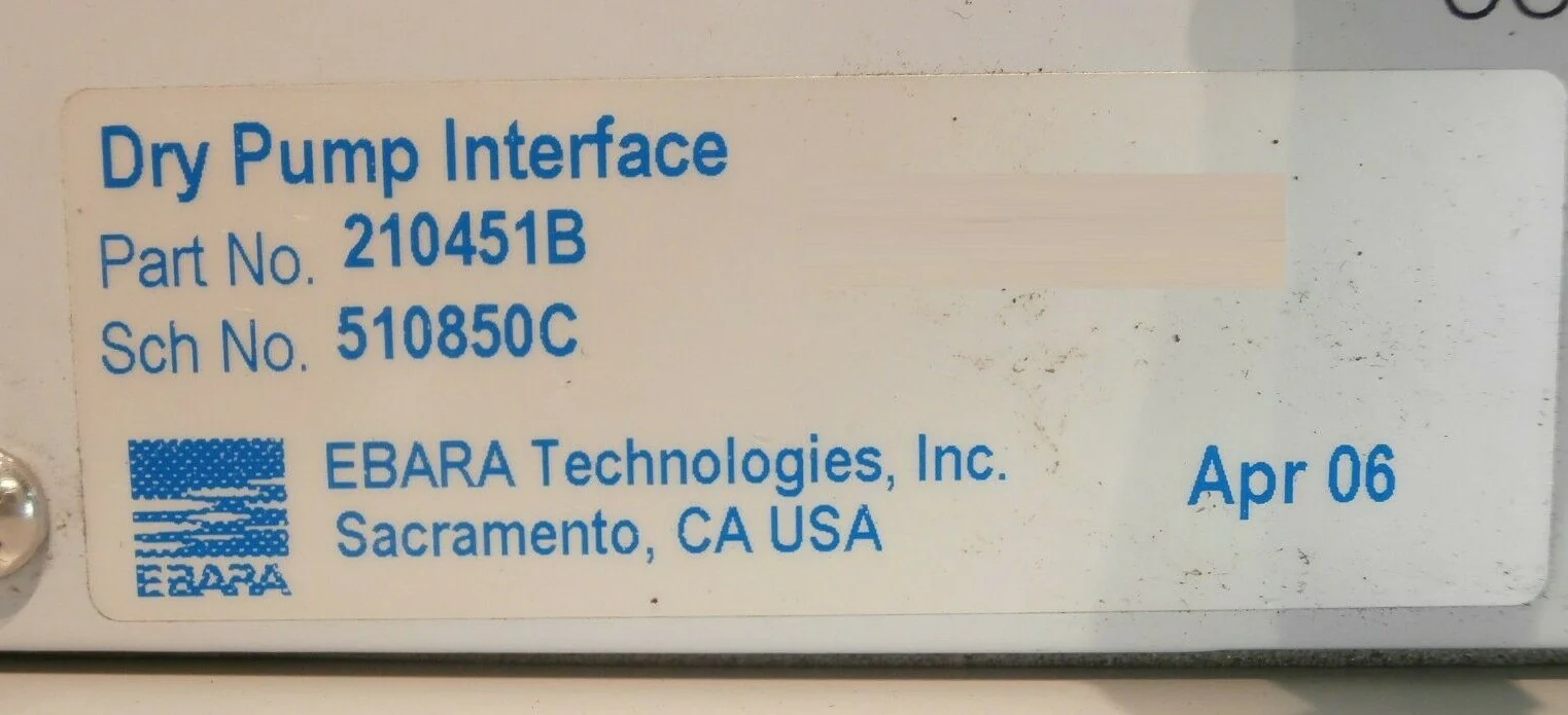Ebara AAS300WN Dry Vacuum Pump AAS Series with Interface 210451B OEM Refurbished - Image 10