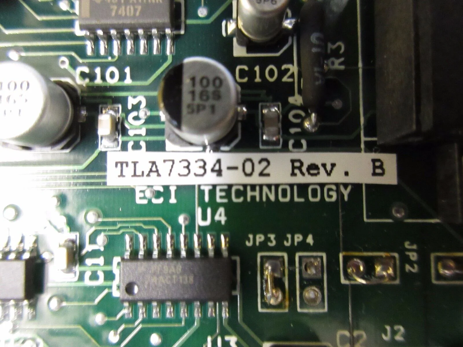 ECI Technology TLA7334-02 Interface Board PCB Card QLC-5001 Used Working - Image 9
