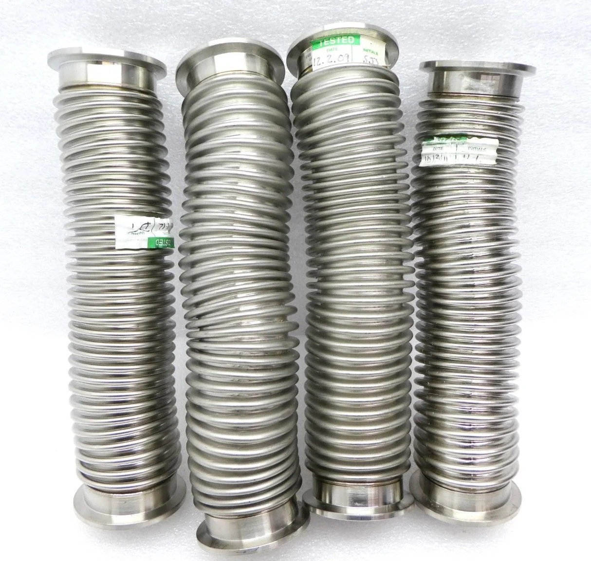 Edwards Flexible Bellows Vacuum Hose 8.5" NW40 KF40 Reseller Lot of 4 TPU Used - Image 3