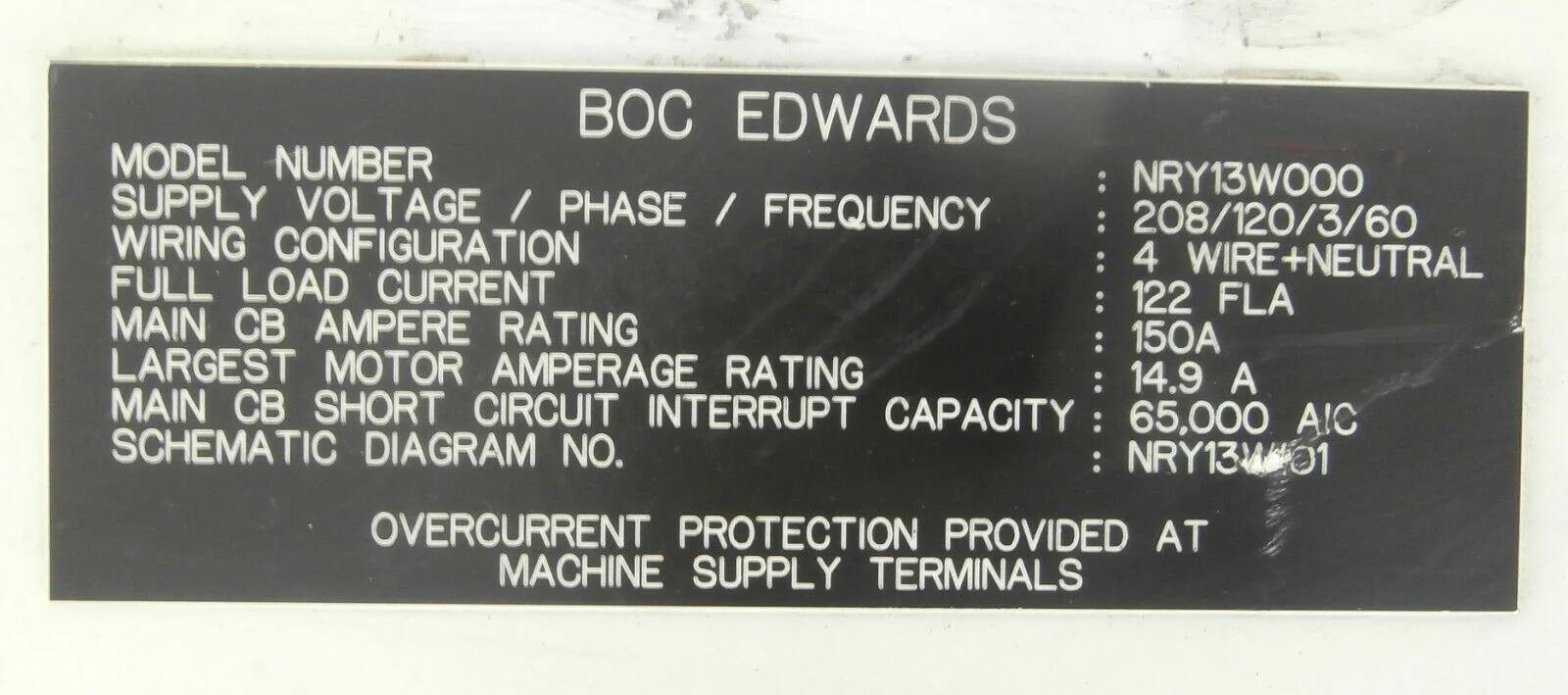 Edwards NRY13W000 Electrical Cabinet Vacuum 4-Pump Rack No Copper Working Spare - Image 12