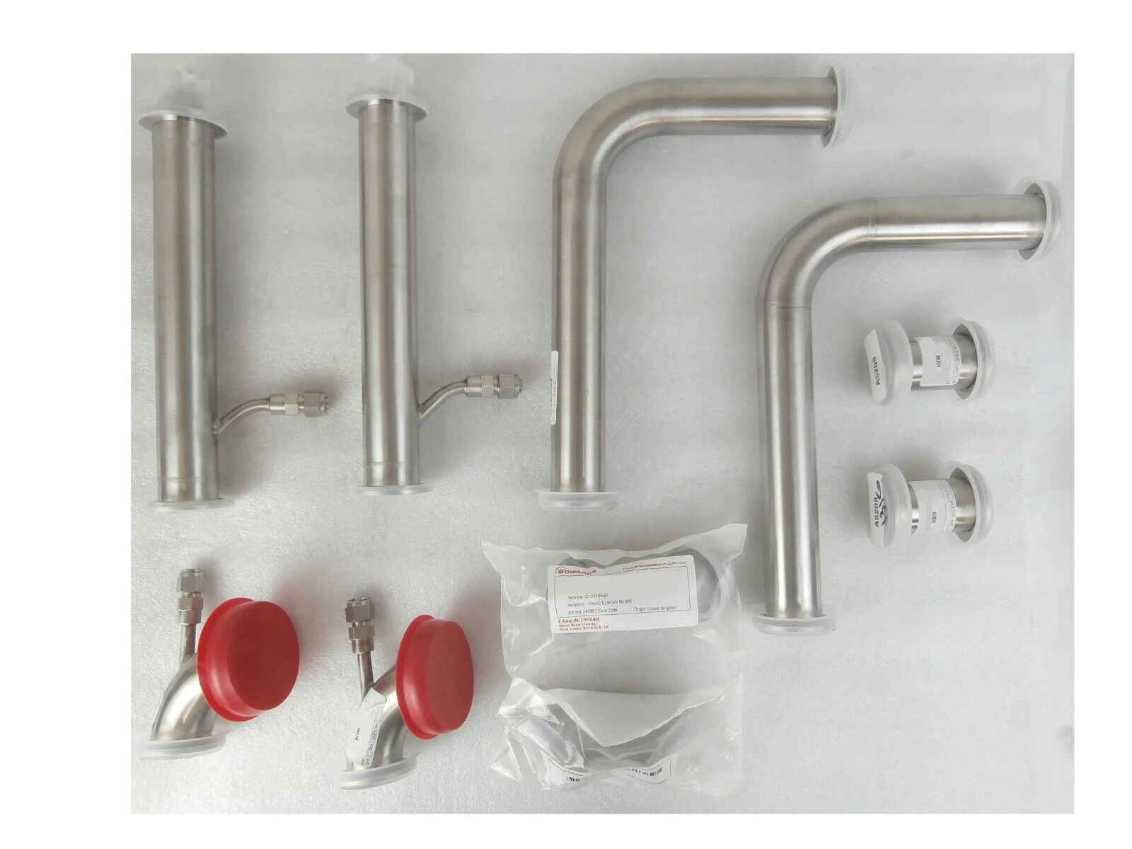 Edwards NW40 IQDP Vacuum Fittings Lot of 10 C10516420 B4194 B4195 B4196-B A5209 - Image 2
