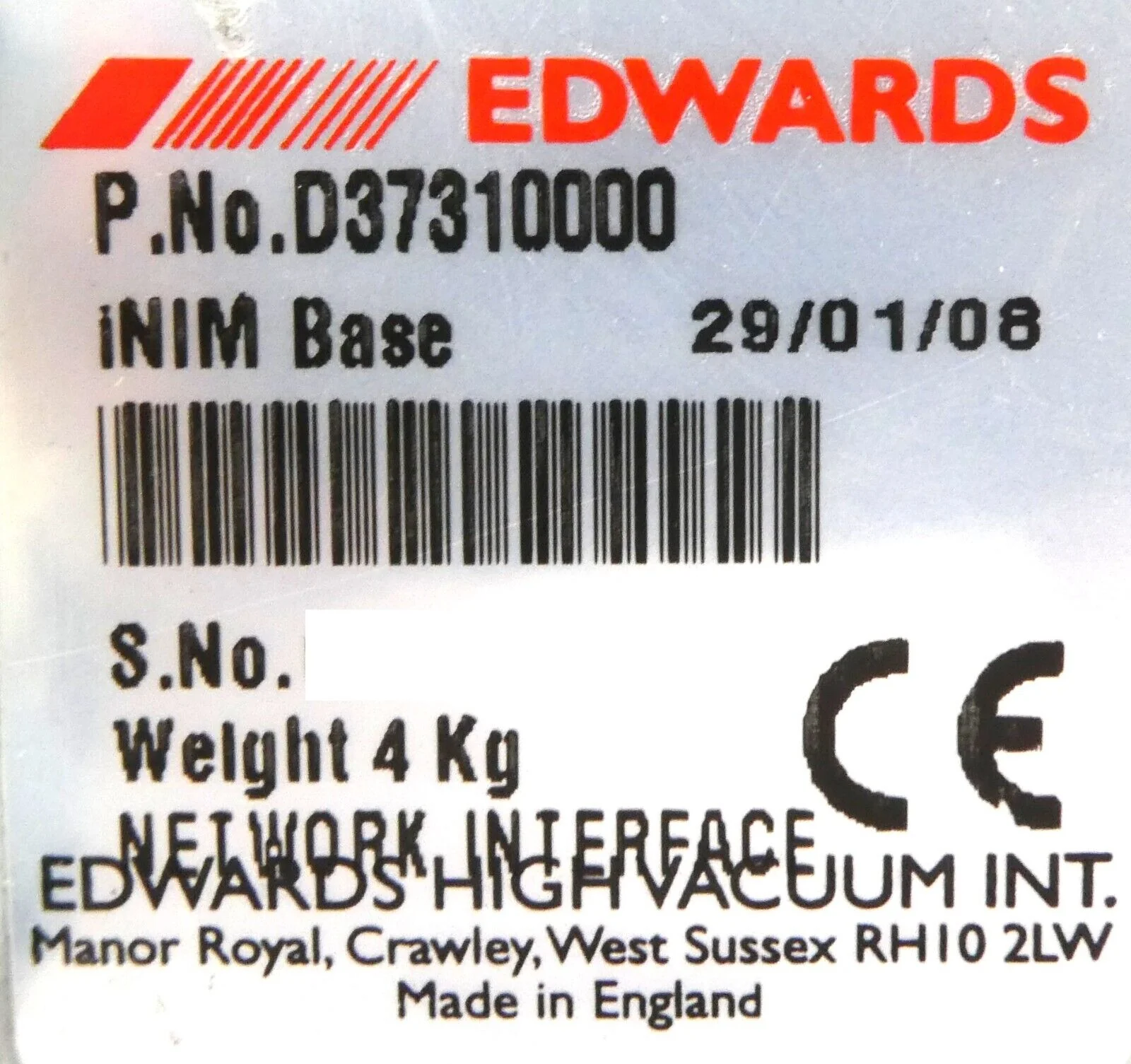 Edwards U20000924 iNIM Network Interface D37310000 Working Surplus - Image 11