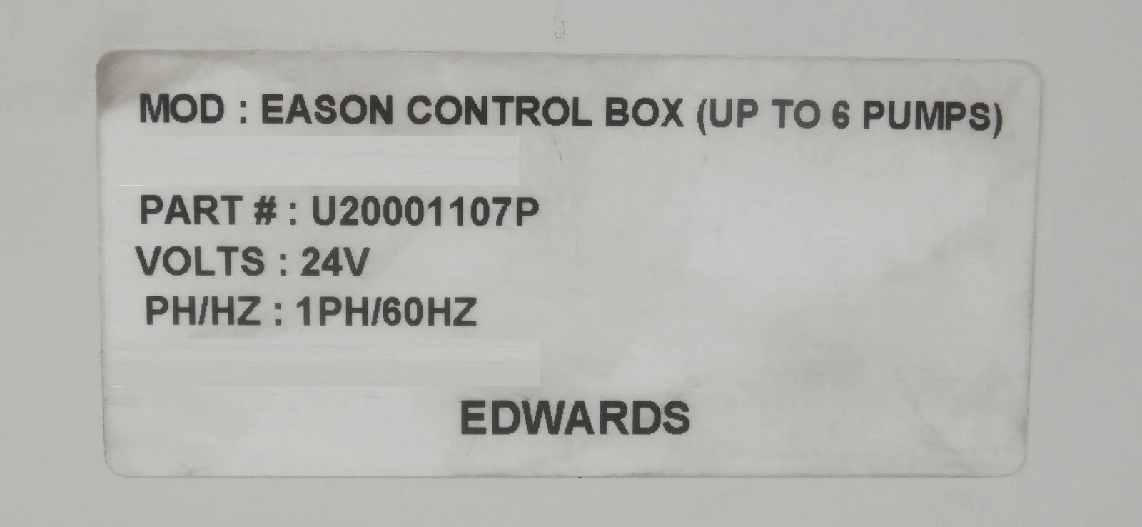 Edwards U20001107P Eason Control Box IGX Up To 6 Pumps Working Surplus - Image 8