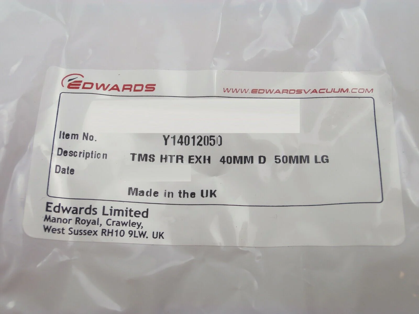 Edwards Y14012050 TMS Heater EXH 40mm D 50mm LG Reseller Lot of 19 New Surplus - Image 12