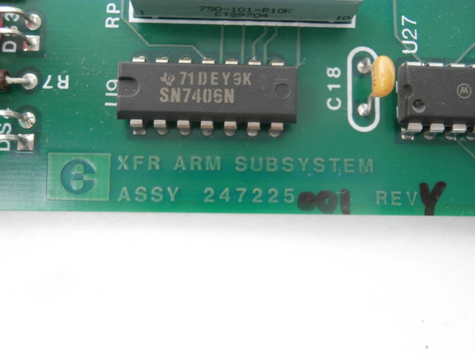 Electroglas 247225-001 Transfer Arm Subsystem PCB Card Working Surplus - Image 11