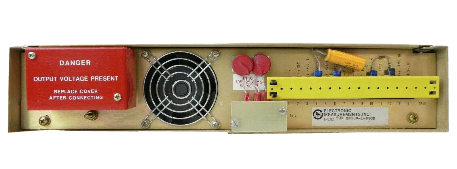 Electronic Measurements 20S30-1-0502 TCR Power Supply Scan Bias Varian Working - Image 2