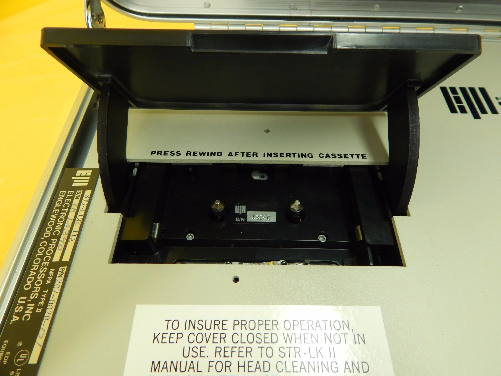 Electronic Processors 207-0020-01 Data Cassette Recorder STR-LNK IIA Used - Image 11